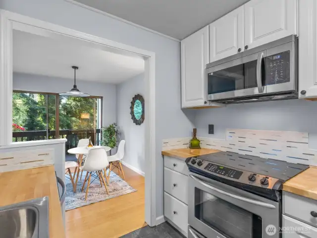 All modern touches throughout