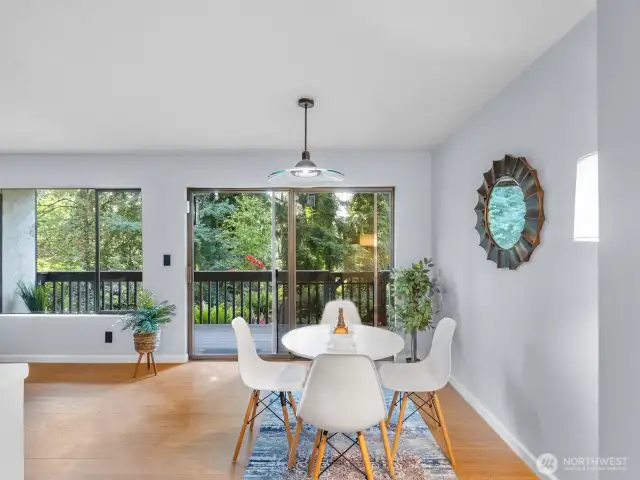 Dining area with exceptional view