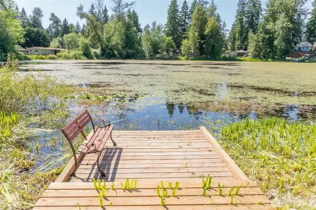 Private lake access