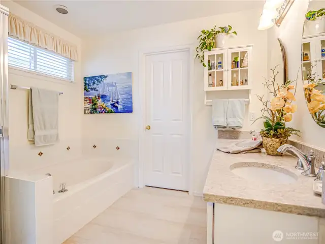 Soaking tub in Primary bath