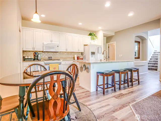 Kitchen with Island and seperate eating space