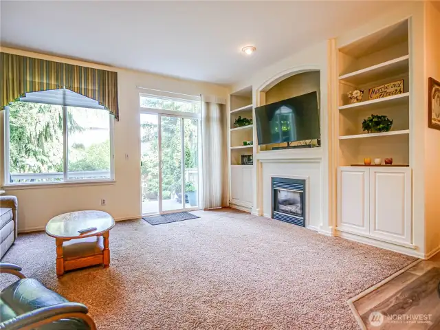 Family Room with patio door to back yard