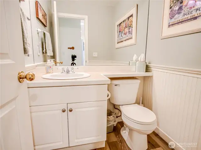 Half bath on main floor