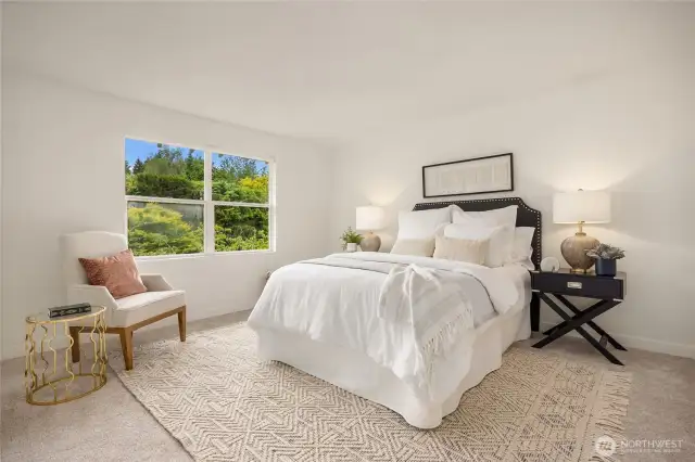 Bedroom number 2 is large and has a good sized closet.