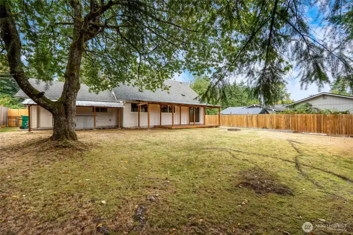 Fully fenced and FLAT