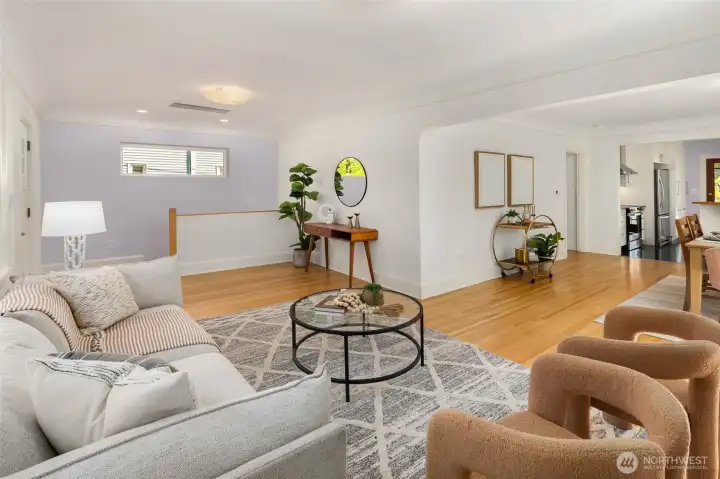 In floor radiant heat throughout the upper floor for quiet, dust free heating comfort. Whole house fan quietly cools and refreshes the home.