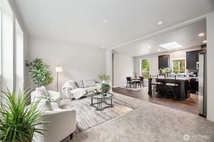 Great Room Concept  With 9 Ft Ceilings !!!!