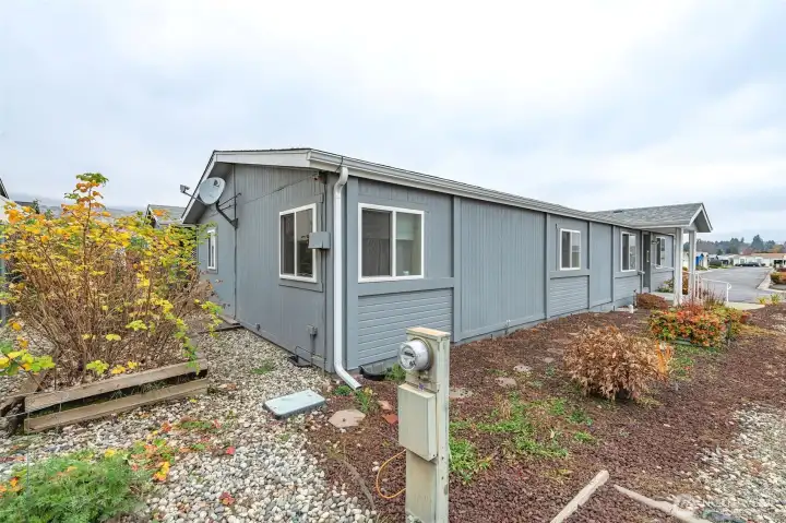 Front and side of home.