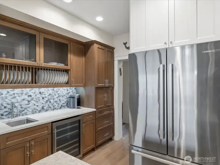 Brand new stainless steel appliances.  Including trash compactor.