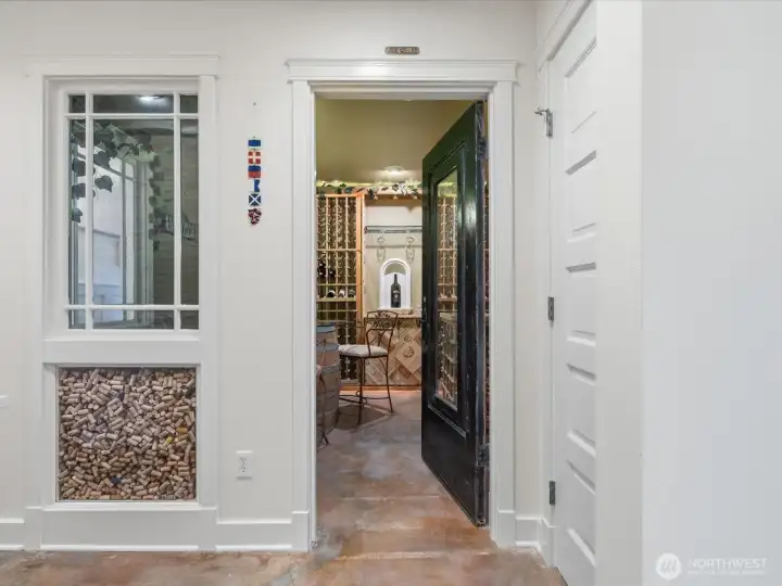 Climate controlled wine cellar