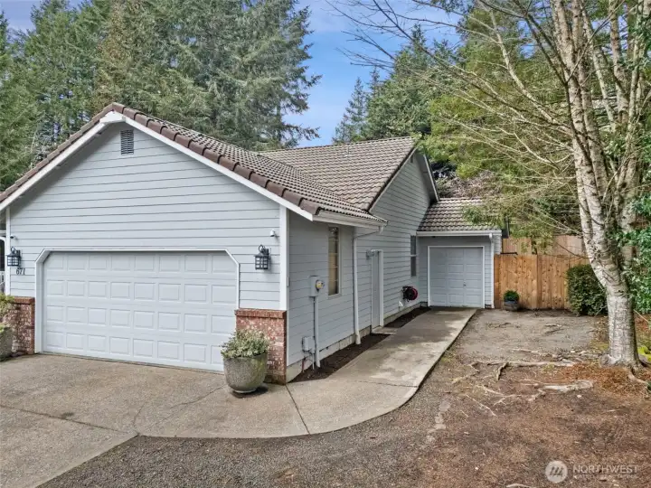 2-Car plus Golf Cart Garage