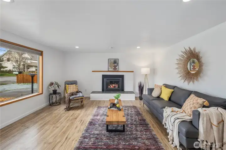 Light and Bright Living Room with large picture window