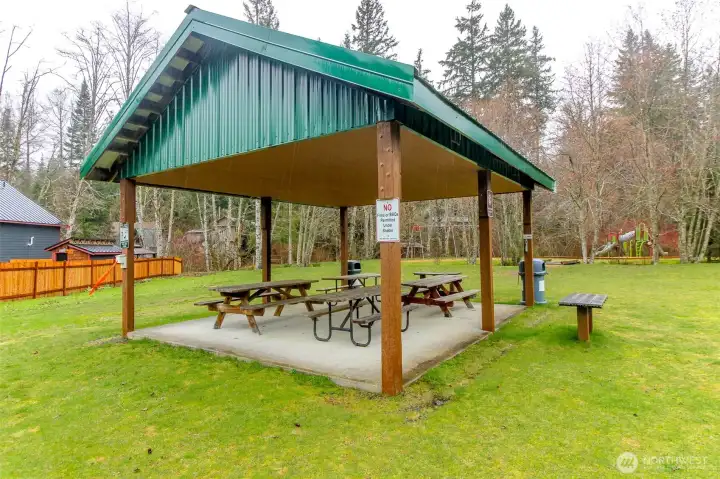 Community covered BBQ/picnic area