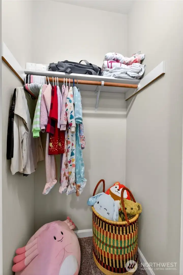 Small walk-in closet in Bedroom #1