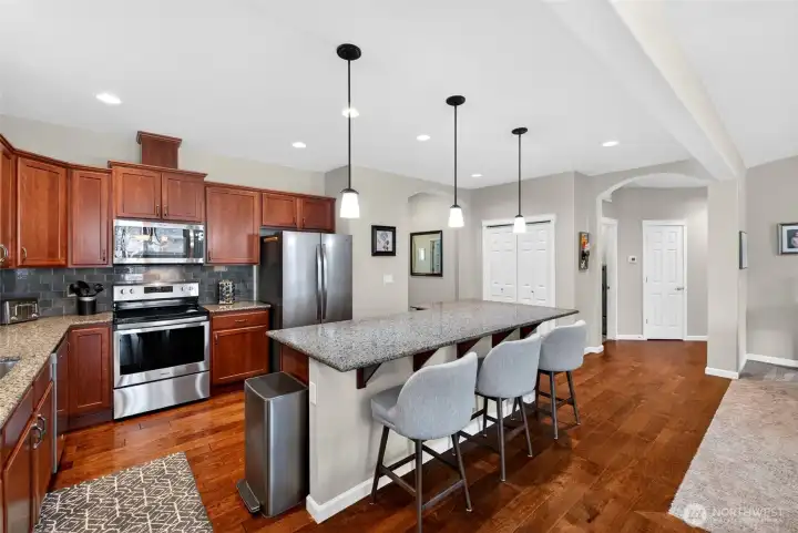 Beautiful beech wood cabinets