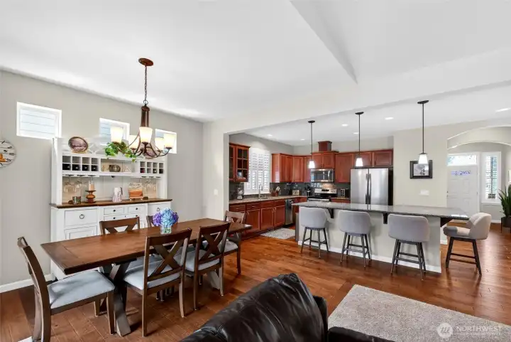 Open design for entertaining or relaxing with others