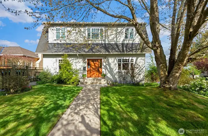 Classic Dutch Colonial in the Belvidere neighborhood of West Seattle.