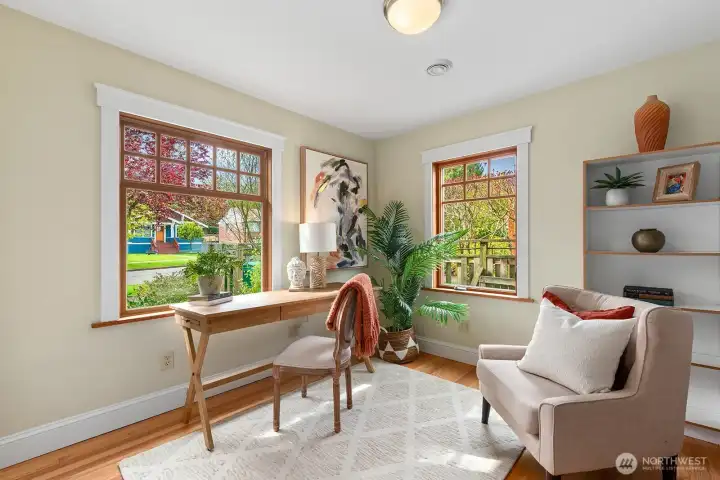 Office on main level.