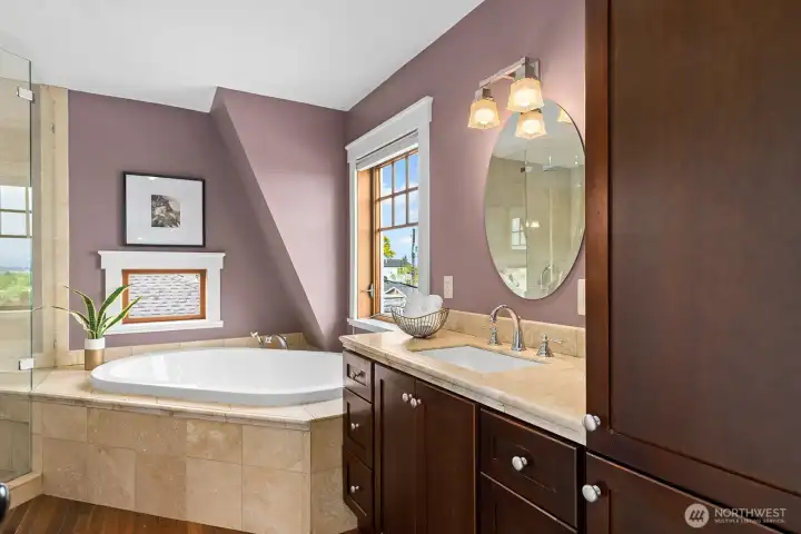 5 piece master bathroom.