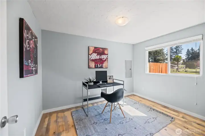 3rd bedroom with updated electrical box