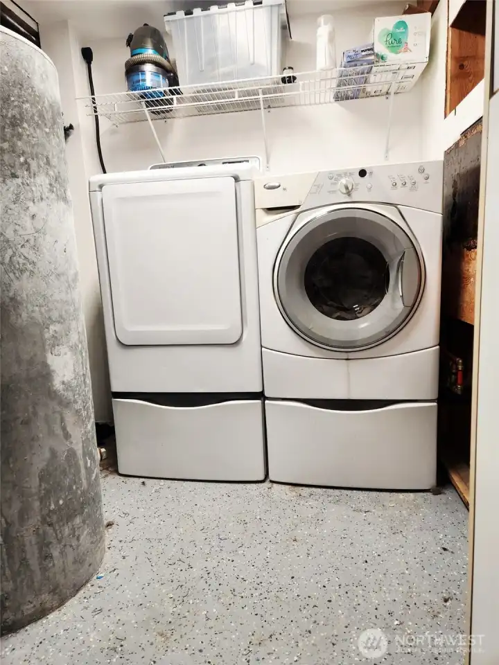 downstairs laundry room/storage room