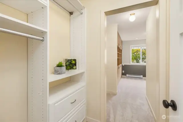 Yes, California closet systems in both bedrooms