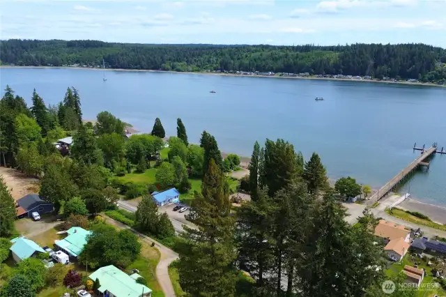 The Allyn waterfront park and dock are just a moment away from your door!