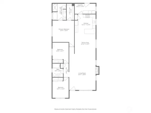 Open kitchen /great room and the guest rooms separated from the primary are the stars in this one-level beauty!