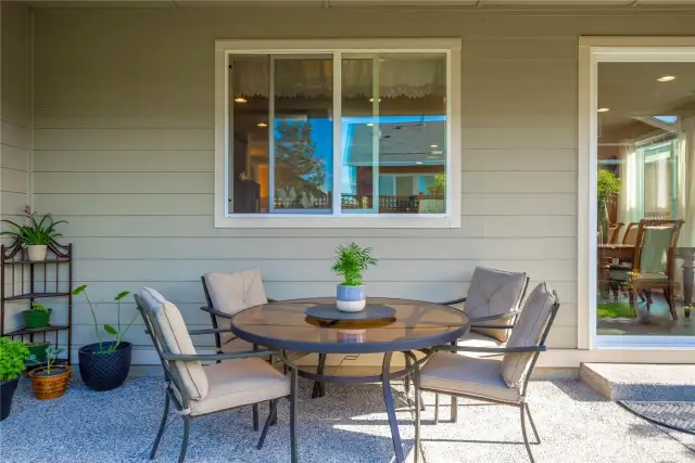 Enjoy morning coffee or afternoon tea on your deck