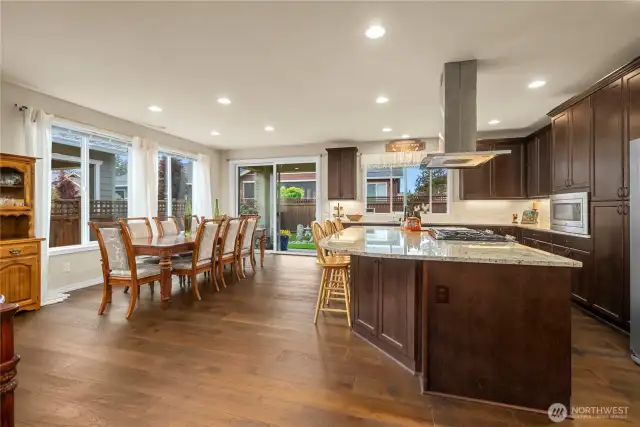 Kitchen and dining area