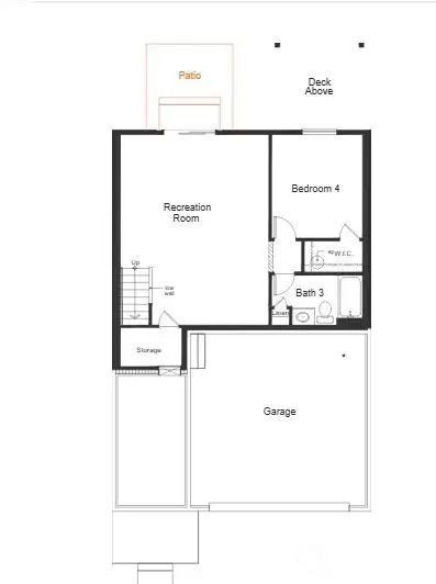 Daylight basement floorplan