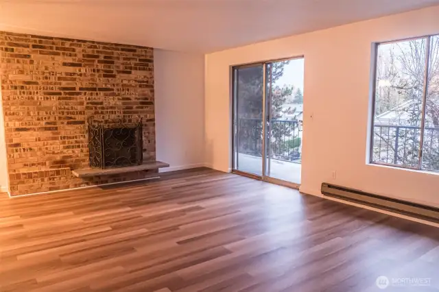 All four units have a wood burning fireplace.