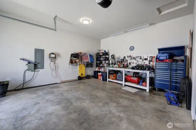 2 car attached garage opens to main level