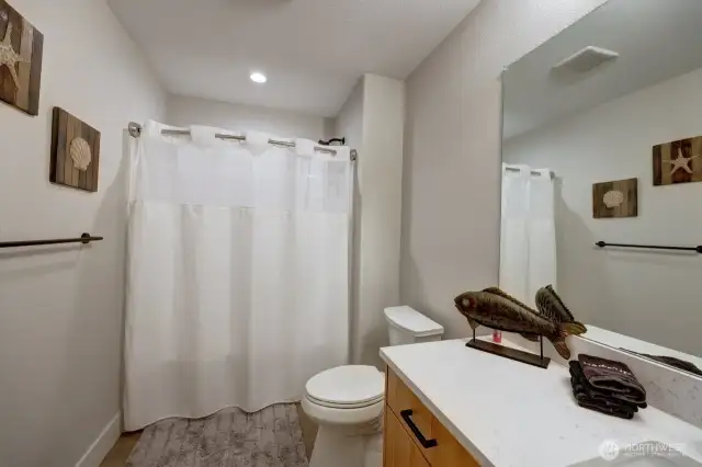 Full Bath on Lower Level
