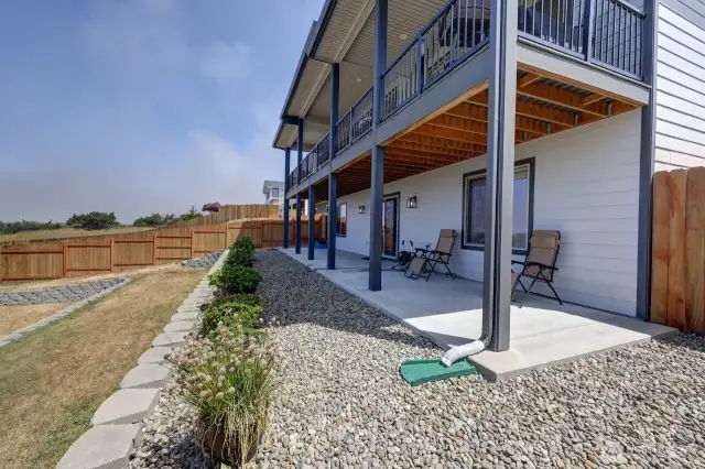 Terraced back yard