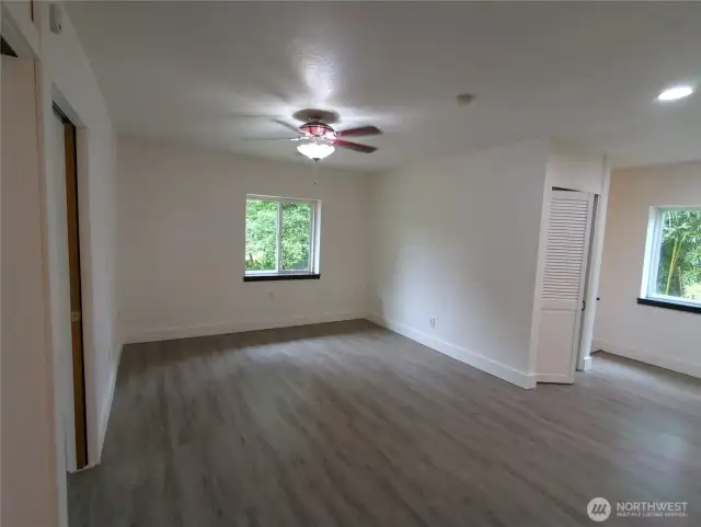 Dining area and pantry.