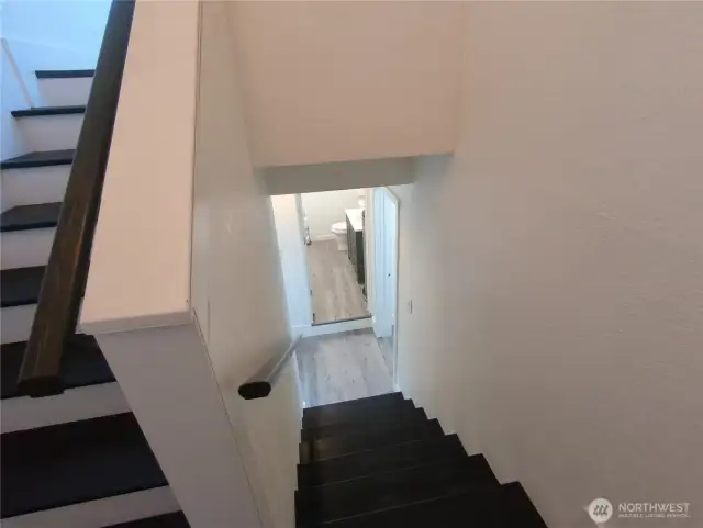 View from the landing looking up and down.
