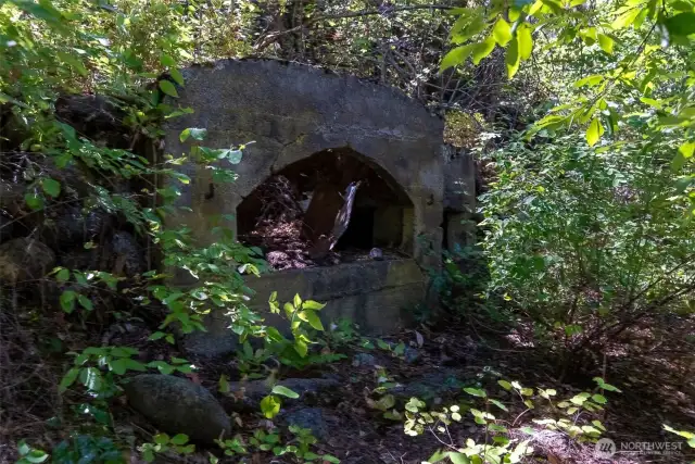 The property has many historic remnants from the Civilian Conservation Corps days, including large ovens with its plaque from 1933.