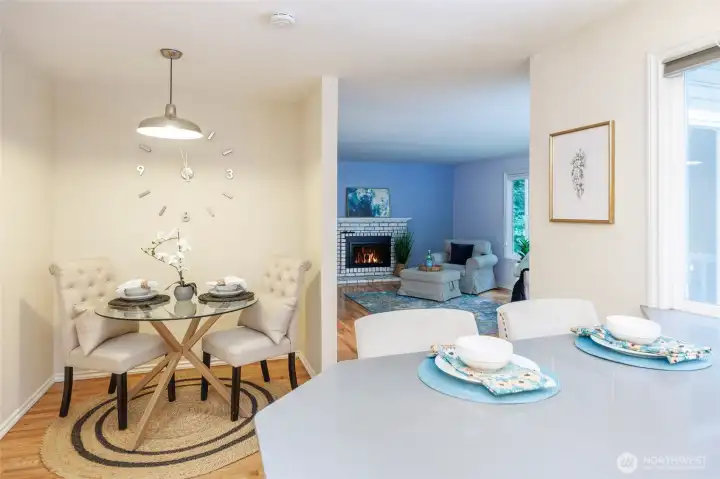 Kitchen nook for cozy lunchs