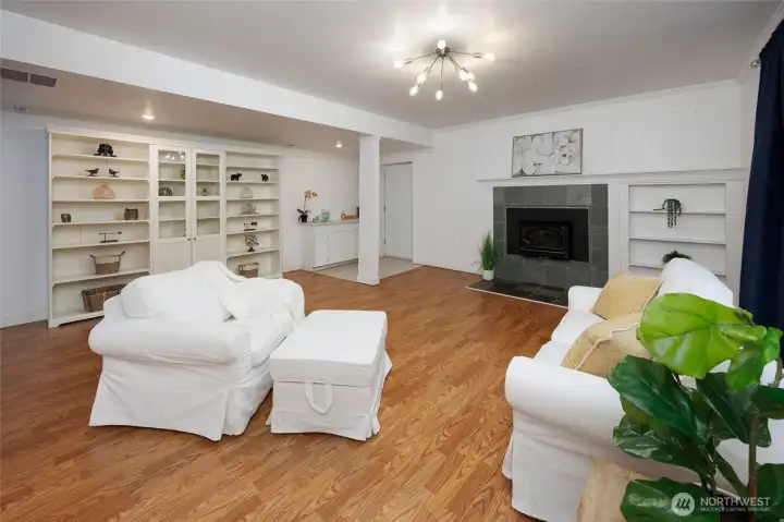 Lower level great room with separate entrance