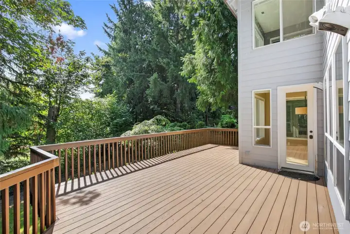 Main deck access from Family room/nook