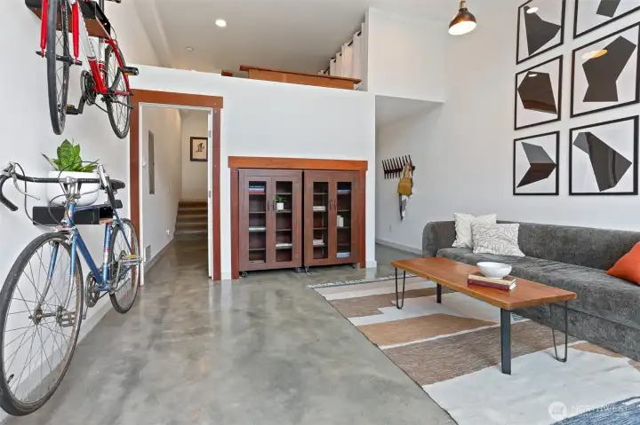 Impactful and spacious entry.