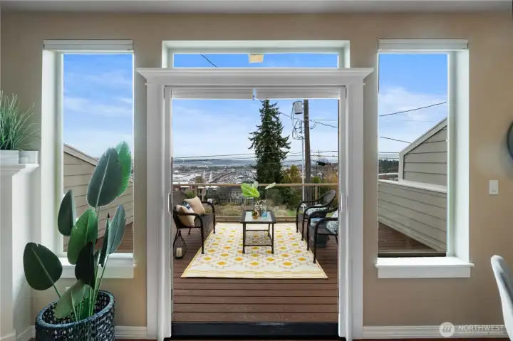 And now for the showstopper... your awesome deck with views for days!