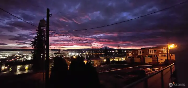 The view is stunning, even at night.