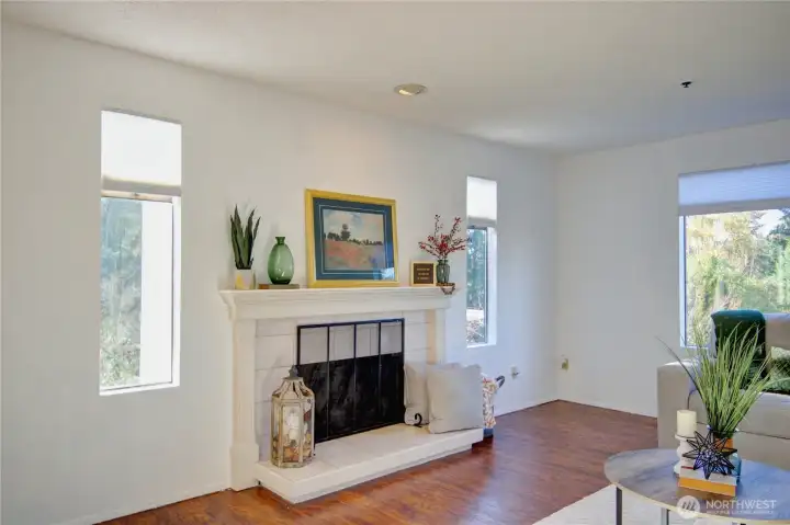 End unit offers lots of natural light