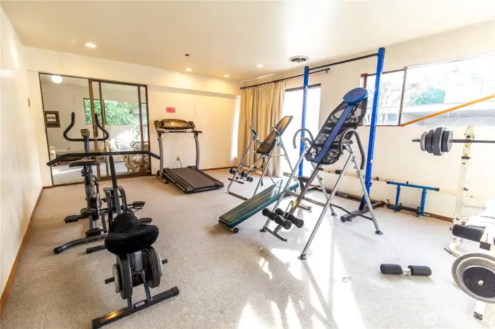 Fintness center located on the south end of first floor