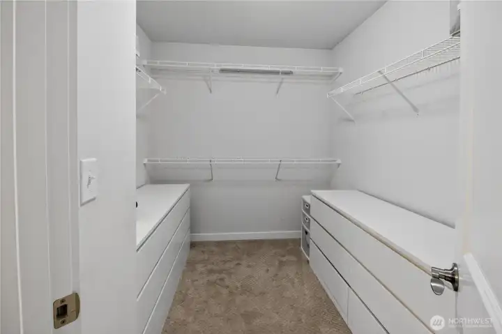Large walk in closet