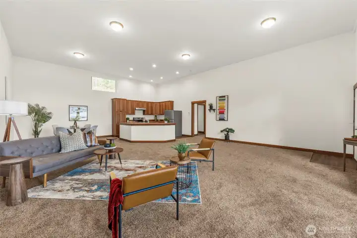 Generous great room offering abundant space for living and entertaining.