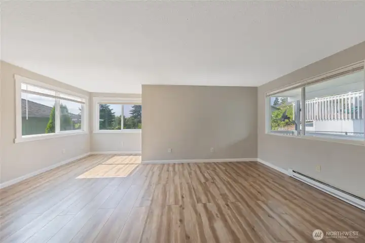 1st floor unit sun-drenched living space