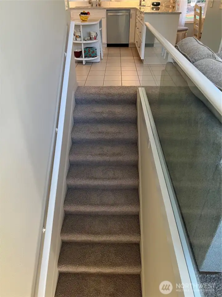 Stairs leading to the ground floor.
